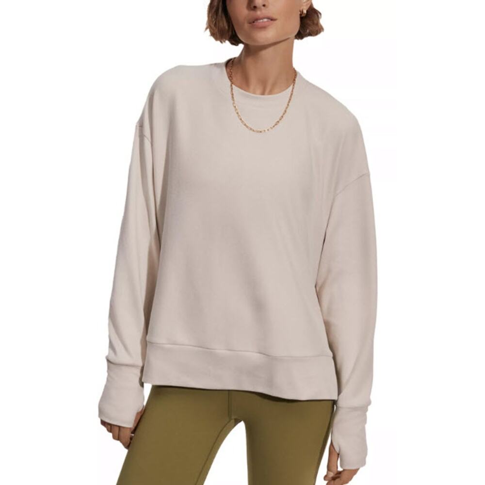 Varley Horton Side Zip Sweatshirt Light Tan Size Medium - Picture 14 of 14
